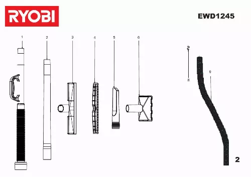 Mode d'emploi RYOBI EWD1245