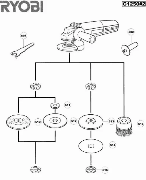 Mode d'emploi RYOBI G1250-2