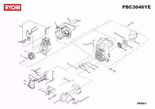 Mode d'emploi RYOBI PBC3046YE