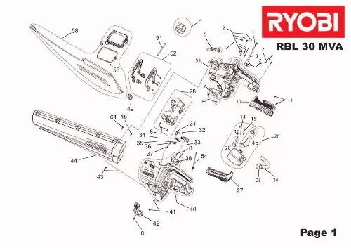 Mode d'emploi RYOBI RBL 30 MVA