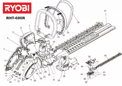 Mode d'emploi RYOBI RHT-600R