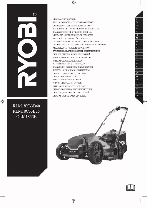 Mode d'emploi RYOBI RLM18X33B40