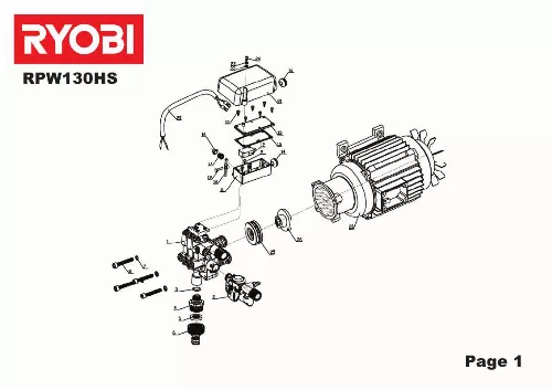 Mode d'emploi RYOBI RPW130HS