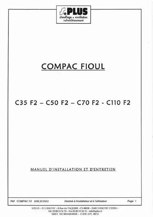 Mode d'emploi S.PLUS C50 F2