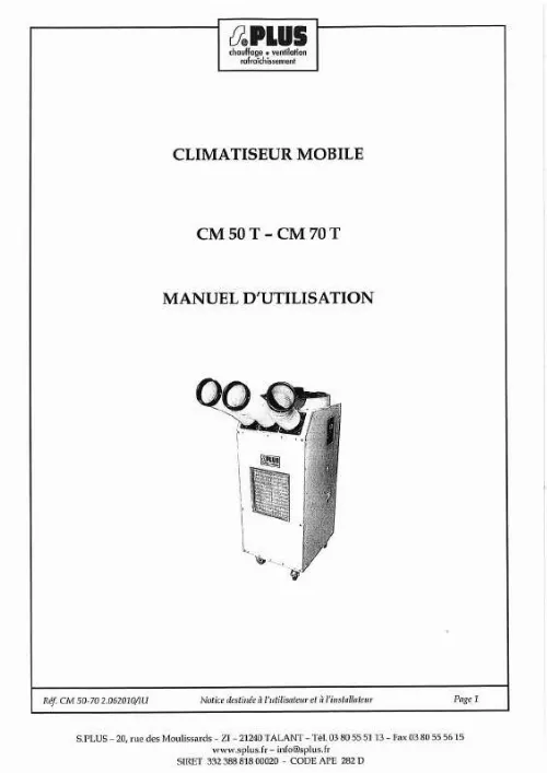 Mode d'emploi S.PLUS CM 50 T