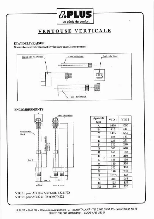 Mode d'emploi S.PLUS VTO 2