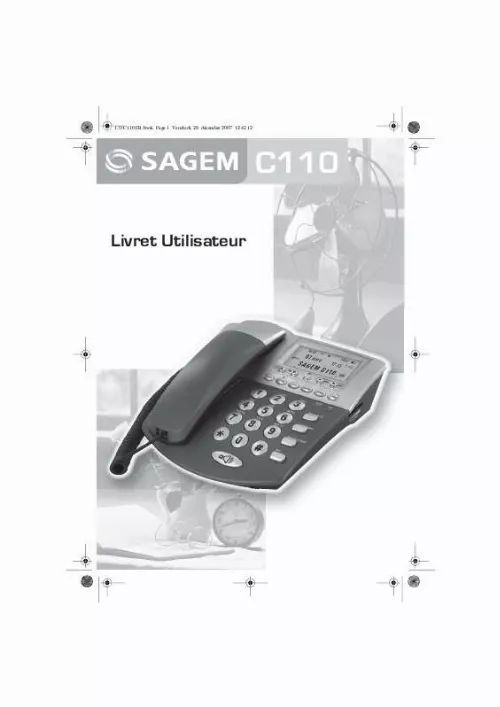 Mode d'emploi SAGEM C110