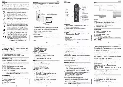 Mode d'emploi SAGEM D14T