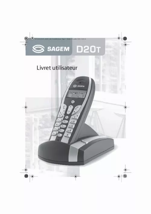 Mode d'emploi SAGEM D20T