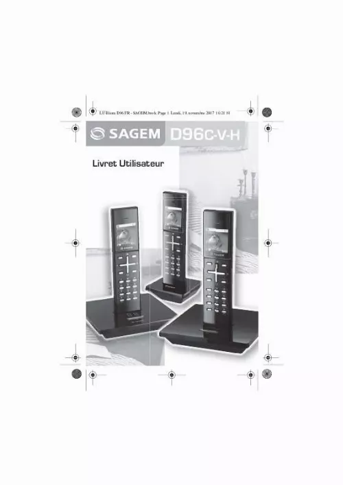 Mode d'emploi SAGEM D96C-V-H