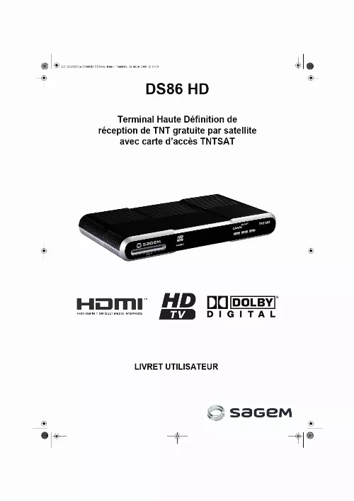 Mode d'emploi SAGEM DS86HD