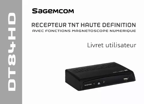 Mode d'emploi SAGEM DT84 HD