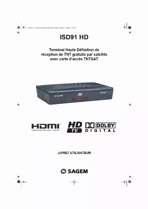 Mode d'emploi SAGEM ISD91 HD