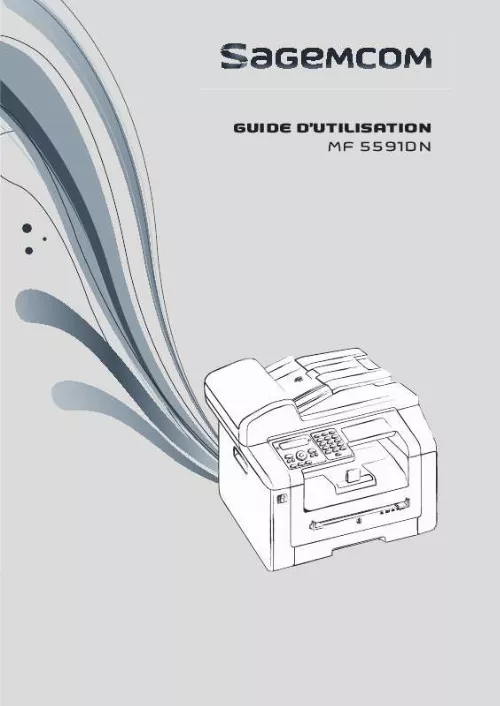 Mode d'emploi SAGEM MF5591DN
