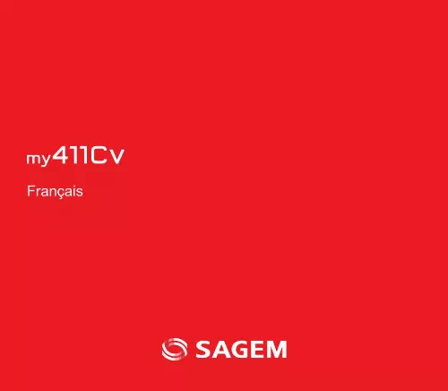 Mode d'emploi SAGEM MY411CV