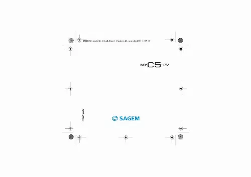 Mode d'emploi SAGEM MYC5-2V