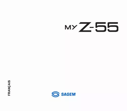 Mode d'emploi SAGEM MYZ-55