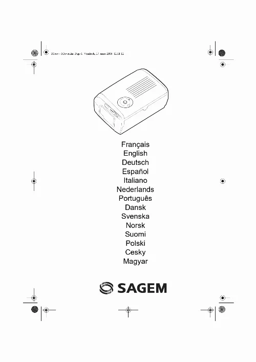 Mode d'emploi SAGEM PHOTO EASY 110