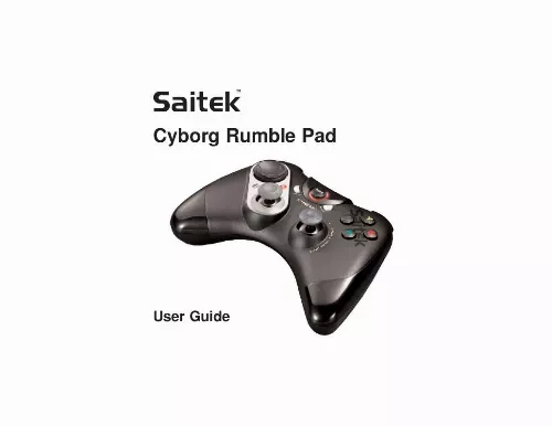 Mode d'emploi SAITEK CYBORG RUMBLE PAD