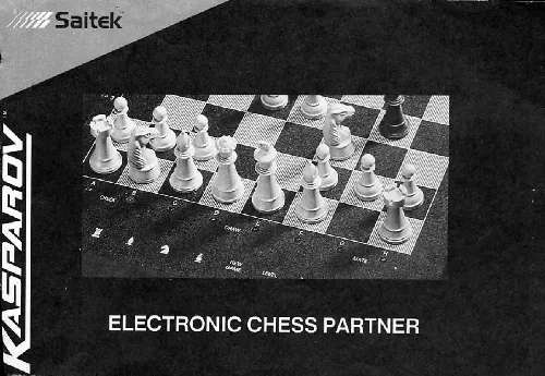 Mode d'emploi SAITEK KASPAROV