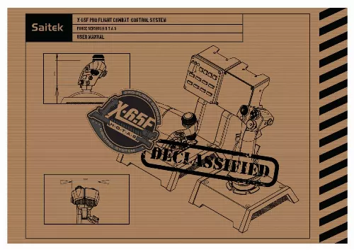 Mode d'emploi SAITEK X-65F PRO FLIGHT COMBAT CONTROL SYSTEM