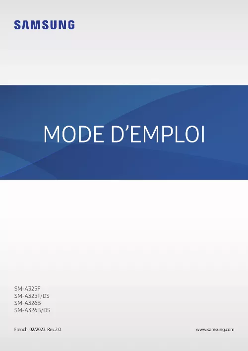 Mode d'emploi SAMSUNG A32