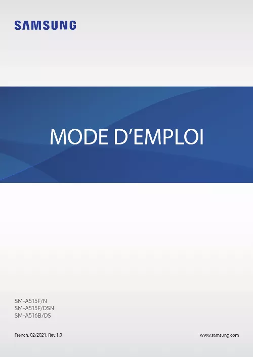 Mode d'emploi SAMSUNG A51