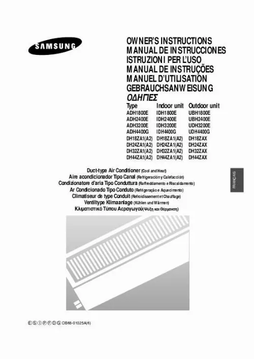 Mode d'emploi SAMSUNG ADH4400G