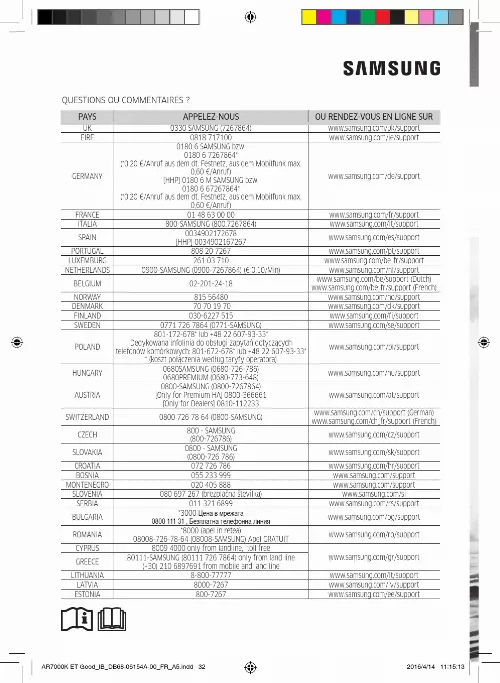 Mode d'emploi SAMSUNG AR07KSWSAWKNEU