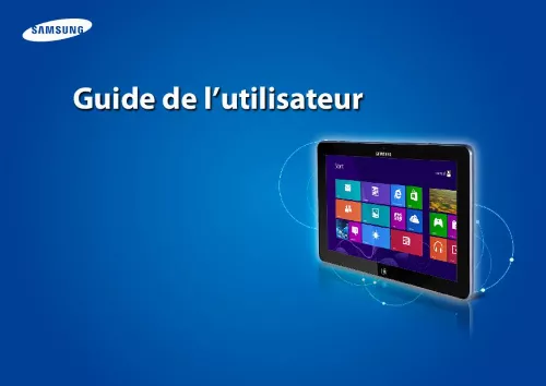 Mode d'emploi SAMSUNG ATIV SMART PC XE500T1C-A01