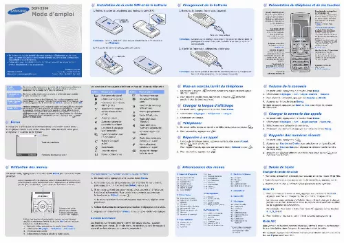 Mode d'emploi SAMSUNG B500