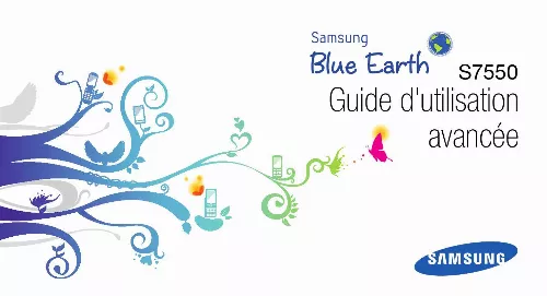 Mode d'emploi SAMSUNG BLUE EARTH GT-S7550