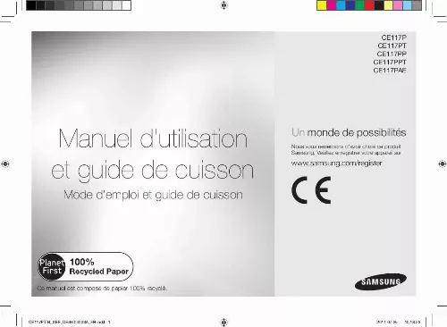 Mode d'emploi SAMSUNG CE117PT-B