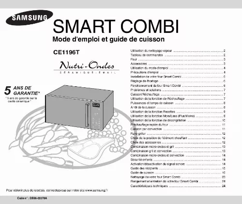 Mode d'emploi SAMSUNG CE1196T-B