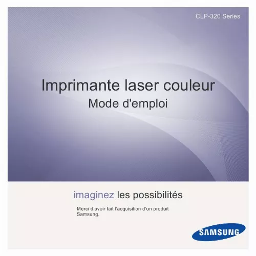 Mode d'emploi SAMSUNG CLP-325