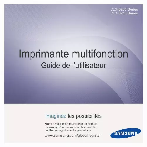 Mode d'emploi SAMSUNG CLX-6240FX/XEN