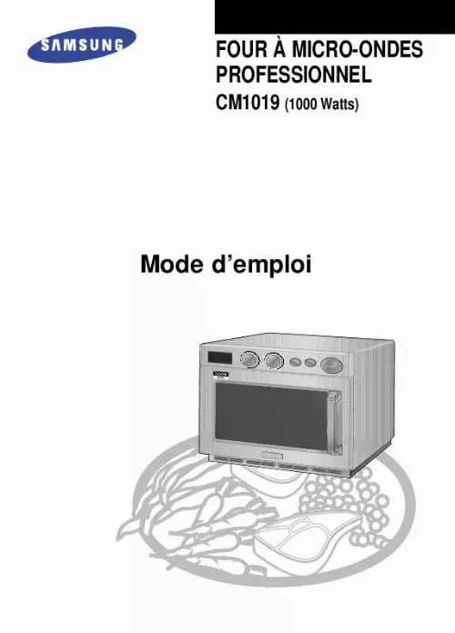 Mode d'emploi SAMSUNG CM1019