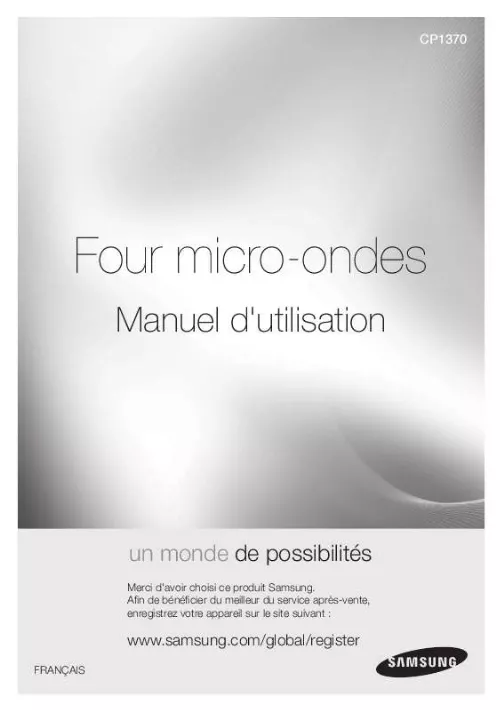 Mode d'emploi SAMSUNG CP1370-S