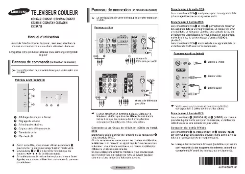 Mode d'emploi SAMSUNG CS-29A750J2