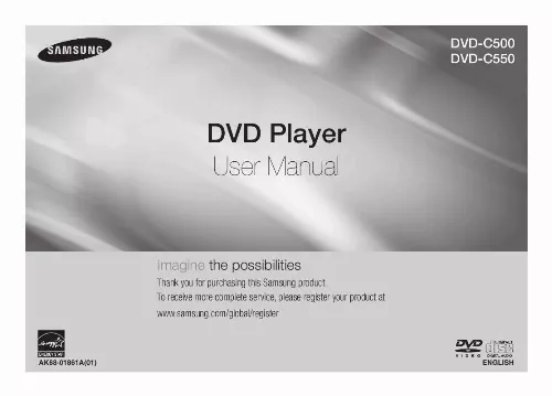 Mode d'emploi SAMSUNG DVD-C500