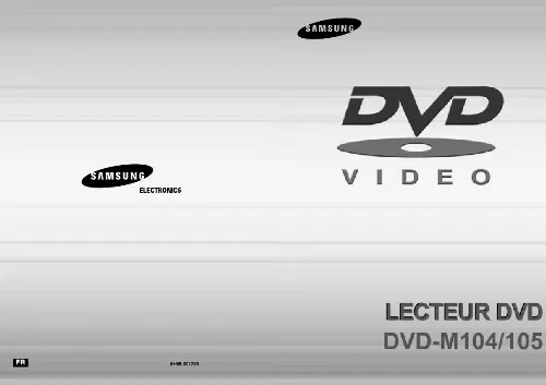 Mode d'emploi SAMSUNG DVD-M105