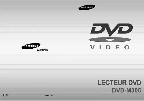 Mode d'emploi SAMSUNG DVD-M305