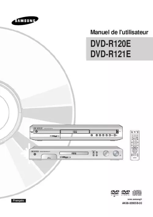 Mode d'emploi SAMSUNG DVD-R121E
