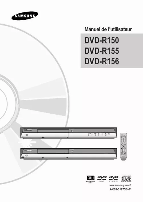 Mode d'emploi SAMSUNG DVD-R156
