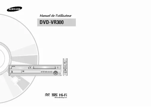 Mode d'emploi SAMSUNG DVD-VR300