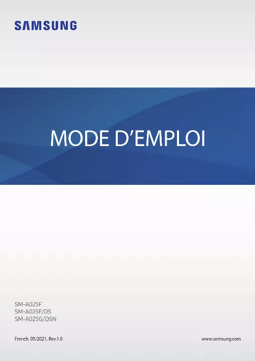 Mode d'emploi SAMSUNG GALAXY A02S