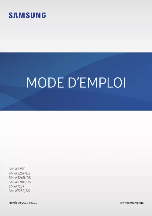 Mode d'emploi SAMSUNG GALAXY A52