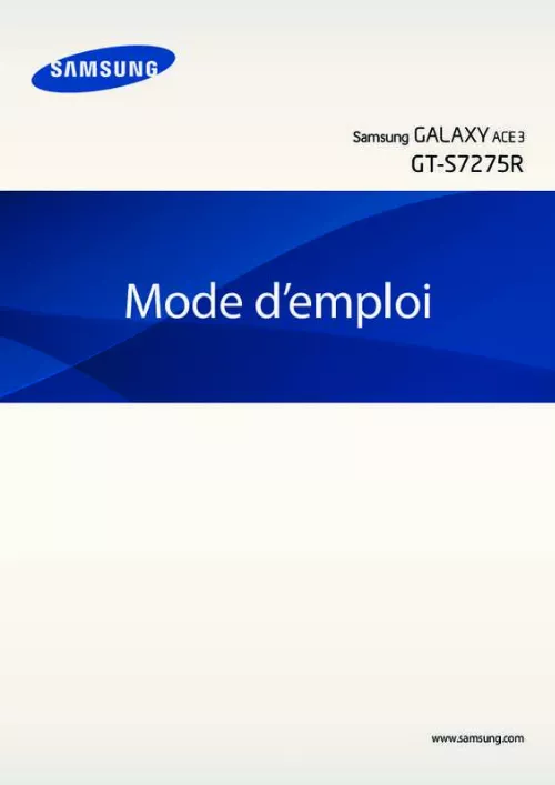 Mode d'emploi SAMSUNG GALAXY ACE 3