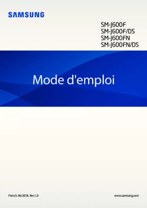 Mode d'emploi SAMSUNG GALAXY J6+