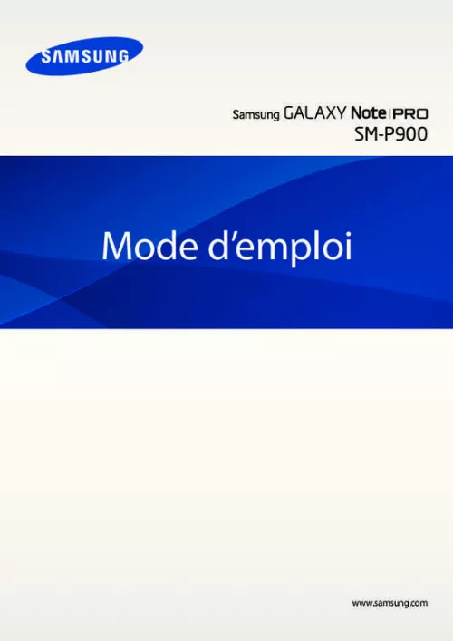 Mode d'emploi SAMSUNG GALAXY NOTE PRO (12.2)